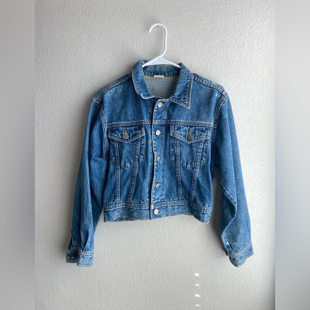 Vintage Cropped Denim Jacket